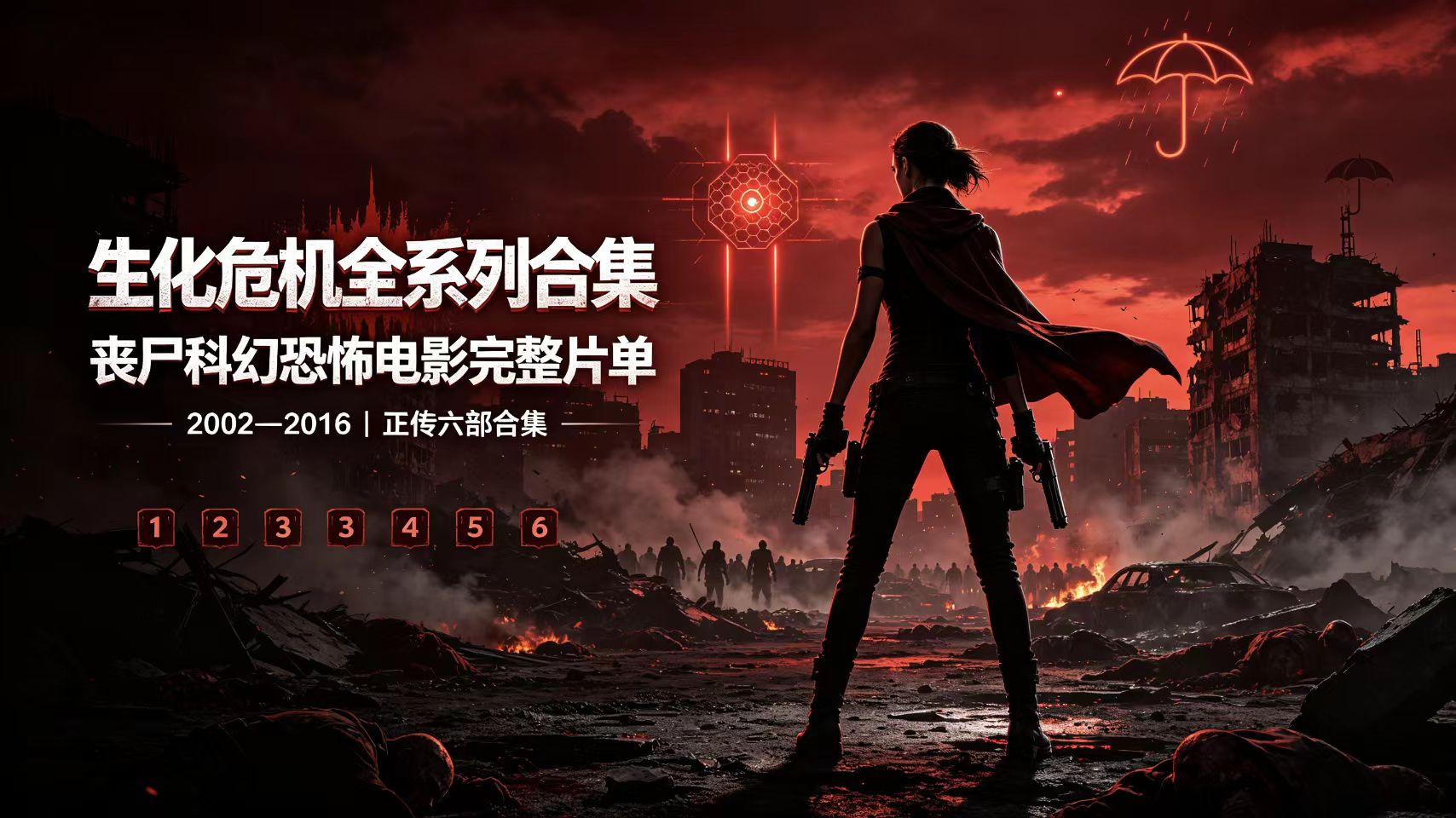 生化危机全系列合集｜丧尸科幻恐怖电影完整片单
